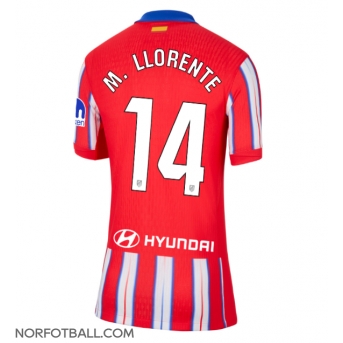Billige Fotballdrakt Atletico Madrid Marcos Llorente #14 Replika Hjemmedrakt Dame 2024-25 Kortermet